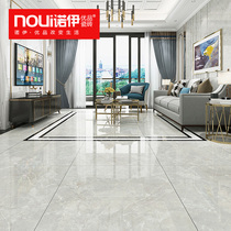 Light gray Anionic all-body marble 800x800 floor tiles Living room Bedroom Dining room non-slip wear-resistant tiles