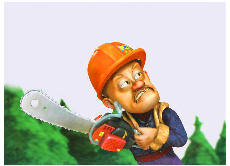 熊出没是小孩子们非常喜欢的动画片,里面的人物熊大,熊二和光头强更是