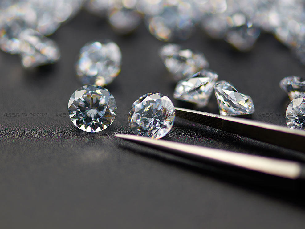 透明碎钻裸石diy耳钉环裸钻配石主石5a锆石裸石克拉石镶嵌宝石