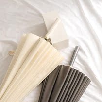 Umbrella clear and rain dual-use long handle umbrella 24 bone enlarged Mori Classical Windproof Double boys and girls Retro minimalist shading umbrellas