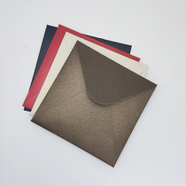 Square envelope custom pearlescent paper bronzing custom business invitation literary card envelope custom invitation greeting card