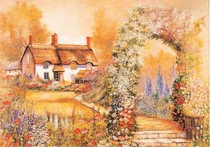 National Day Puzzle 1000 Pieces Paper Landscape Cartoon Children Adult Toys Decompression Gift Garden Lodge