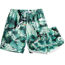 Tide Cards New Beach Pants Lovers Resort Speed Dry 40% Flowers Shorts Women Thai Easy Bubble Spa 50% Pants Men