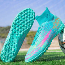 Little plum Ronaldo football shoes cr7 assassin high and low help ag long broken nails large size training shoes male students children long nails