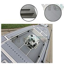 EVA material yacht accessories Marine stripe imitation teak floor with viscose can Luxury RV floor mat direct sale