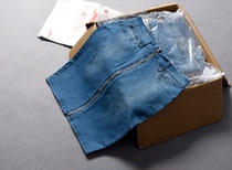 E126 American expensive brand 699 synchronous self-retention high waist slim zipper bag hip denim skirt