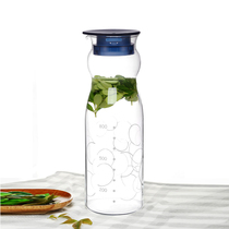 Japan iwaki pleasant to import heat resistant glass cool kettle large capacity cold water kettle juice pot zakers