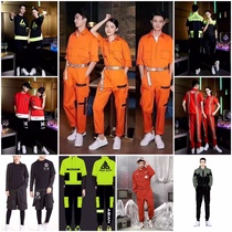 2021 new work clothes bar KTV waiter overalls spring and summer bar nightclub night suit performance clothing
