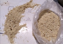 Chinese soybean makes tofus slag sunburn and dried tofu scum to do fishing and fish nest can be made as pet animal feed 250g