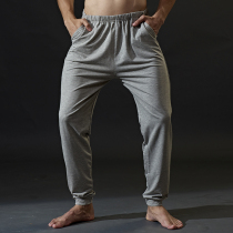 2 pieces of mens pajama pants autumn cotton trousers thin spring and autumn wear loose cotton home clothing pants