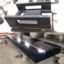 Marble component engraving machine beam base 8 m rail machine tool granite component perforated mosaic platform