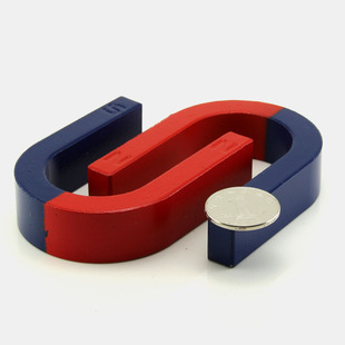 磁铁 包邮2个特大号马蹄磁铁教学科普实验磁铁u型吸铁石磁铁玩具 友磁