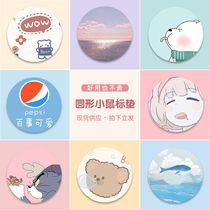 Mouse pad super cute girl cartoon trumpet office shortcut desktop desk magic light-emitting electric sports game mouse pad computer pad student desk pad large creative waterproof pad