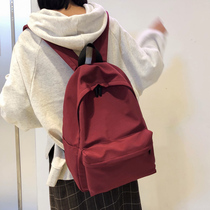 School bag female Korean version Harajuku ulzzang wild high school backpack Female student ins campus simple waterproof backpack