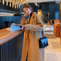 Liplayful Ben windfall The big coat of clothes and women in the middle of autumn Winter temperament Fan Thickened Korean version Loose Jacket