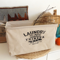 Special large desktop storage box fabric cotton linen home clothes finishing box toy basket book snacks Sundries