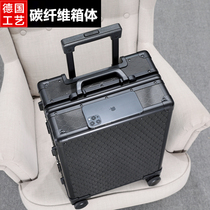 The Brigade Full Carbon Fiber Suitcase Universal Wheel New Pull Lever Box Woman Superior Feel 20 Inch Case Man Suitcase