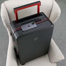 The Brigades Frosted Aluminum Frame Suitcase Womens Day Draw Bar Box Universal Wheels 20 Inch Password Box 24 suitcase Mens new