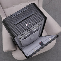 Back Brigade Front Opening Full Aluminum Magnesium Suitcase Men And Women Business Pull Bar Box 24 Inch Password Box Ultra Silent Suitcase