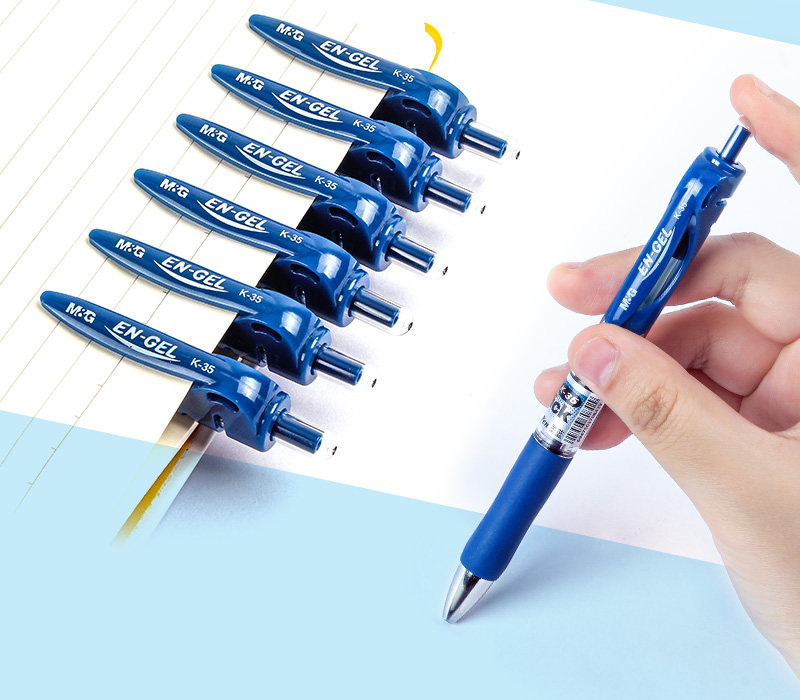 晨光蓝黑笔护士专用笔医生处方笔蓝黑笔芯医护专用蓝黑笔按动红蓝笔