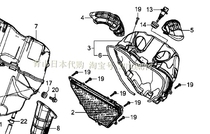 XADV Original plant non-reduced right side intake manifold catheter figure 4 pieces Japan shipping