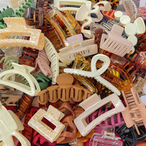 Large Number Grab Clip Summer Net Red Temperament Shark Clip Rear Brain Spoon Hair Clip Hair Clip Hair Clip Head Decorated Disc Hair Grab Woman Small