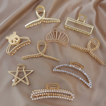 Temperament Catch Clip South Korea Hairpin Rear Brain Spoon Metal Hair Grip Shark Clip Elegant Large Hair Clip Hair Clip Head Accessories Hairpin