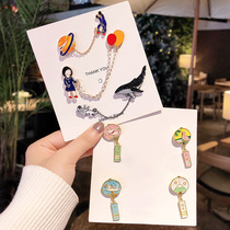 ins personality wave fixing clothes Dont pin the neckline 100 lap cute decoration pendant chest needle day department cartoon accessories woman