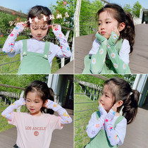 Hong Kong childrens ice sleeve sunscreen cute fruit sleeve Summer ultra-thin ice silk girl boy arm sleeve