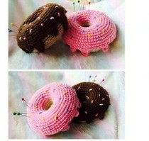 Sweet Donuts Needle Inserts Diy Hand Wool Thread Crochet Crochet Doll Electronic diagrams Unfinished products No video