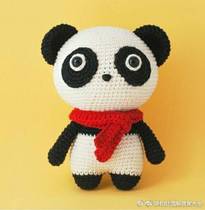 Manual DIY crochet knitted wool thread crochet knitting Giant Panda Silently Tutorials Tutorials Non-finished No Video