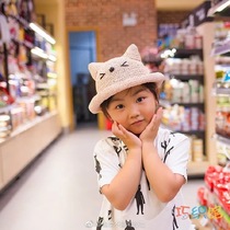 Kitty Cat Cotton Straw Hat Crochet Hook Stitch Needle Weave DIY Wool Wire Electronic Tutorial Non Finished no video