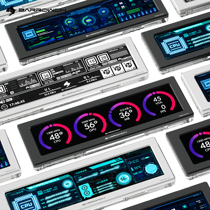 Barrowch external expansion display 8 8 inch water cooling AIDA64 temperature monitoring can hang side screen