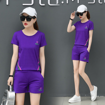 Square Dance Clothing Summer 2019 New Sports Set Womens Short Sleeve Shorts Team Dance Ghost Dance Ghost Dance Clothes