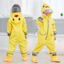 Net celebrity childrens baby raincoat one-piece full body 2-year-old cute waterproof three-year-old children children fashion girl