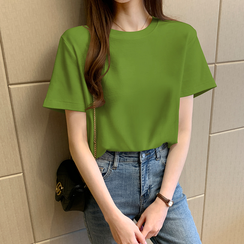 images 23:Little Daisy Pure Cotton Short-Sleeved T-shirt Girl Summer Loose Korea East Gate New Internet Reds Clothes Tide in 2021 images 23:Little Daisy Pure Cotton Short-Sleeved T-shirt Girl Summer Loose Korea East Gate New Internet Reds Clothes Tide in 2021