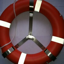 Marine 2 5KG201 304 stainless steel life buoy bracket hanger adhesive hook matching storage triangle shelf