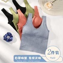 Beauty back sling Net red explosion small vest type bra underwear student girl wrapped chest outside wearing a bottom bra