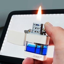 New ZORRO Zorro Kerosene Lighter Transparent Oil Cabin Shake Sound The Same Personality Customized Lighter Christmas New Year Gift