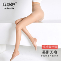 Na Jiaoting thin stockings Pantyhose through the meat sexy female high tube summer legs cored silk plus black stockings