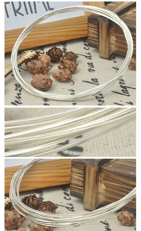 s925正方形银线diy纯银丝材手工打戒指手镯素材导线切面厂家直销