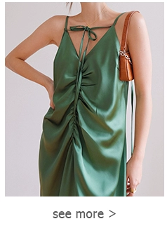 ROEY WANG đính cườm thủ công bằng satin mờ cạp cao lưng chừng dài kiểu dáng thích hợp váy xếp nếp xếp nếp - Váy