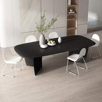 Nordic solid wood conference table personality bench rectangular desk designer workbench negotiation table living room long table