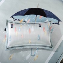 Pillow protective cover sweat-proof waterproof ice silk pillow cover a single summer summer cover simple household breathable
