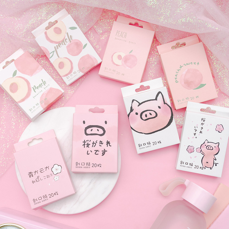 net red children cartoon band-aids for men and women girls cute breathable medical waterproof mini hemostatic anti-wear feet home