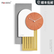 Minimalist Nordic light extravagance when clock customers simple modern home personality creative art background wall decoration