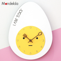 mandelda wall clock living room modern silent bedroom cute childrens room cartoon Japanese restaurant personality hanging clock