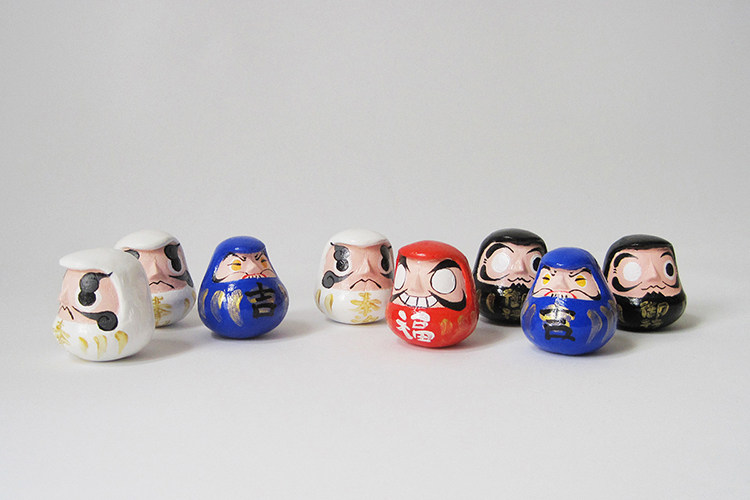 小嵩集市 达摩摆件 日本 阴阳师 纳福 御行 奉为 大吉 日式玩偶_7折