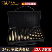 Kingdee harmonica 24-hole 12-tone set teachers and students use senior middle-aged and elderly professional performance-level polyphonic harmonica