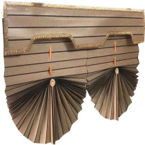 Camel curtain light coffee roller curtain balcony living room sunshade bedroom toilet curtain waterproof modern simple partition curtain